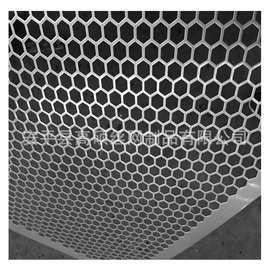 厂家定做装饰金属孔板六角孔冲孔网金属圆孔网板铝板蜂窝孔定制